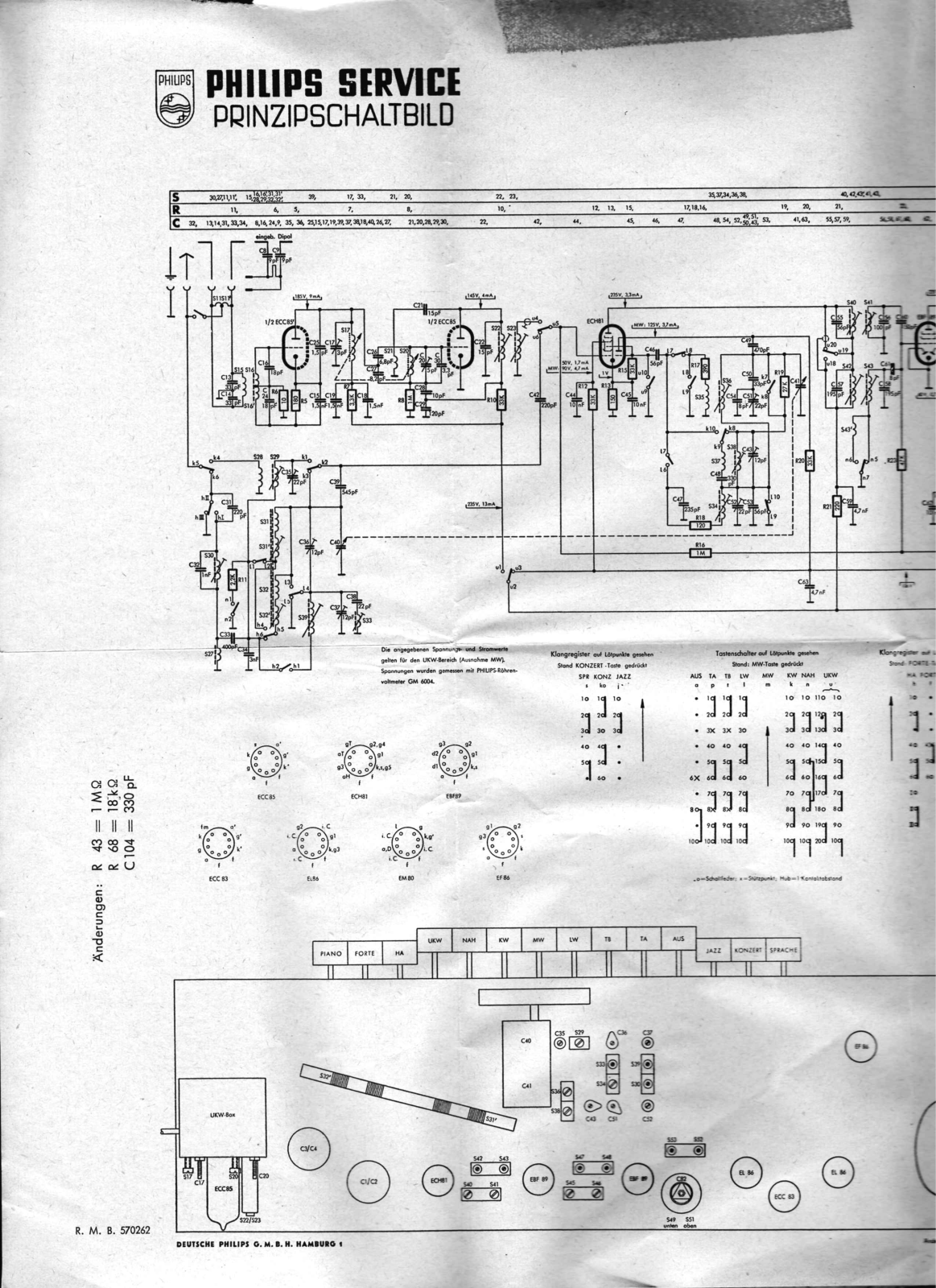 Philips Capella-673 Schematic