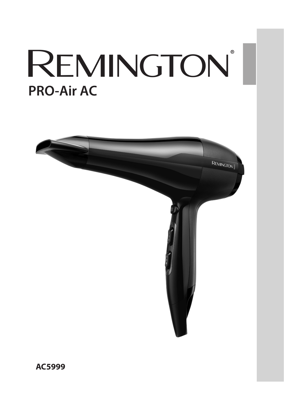 Remington AC5999 Pro-Air AC User Manual