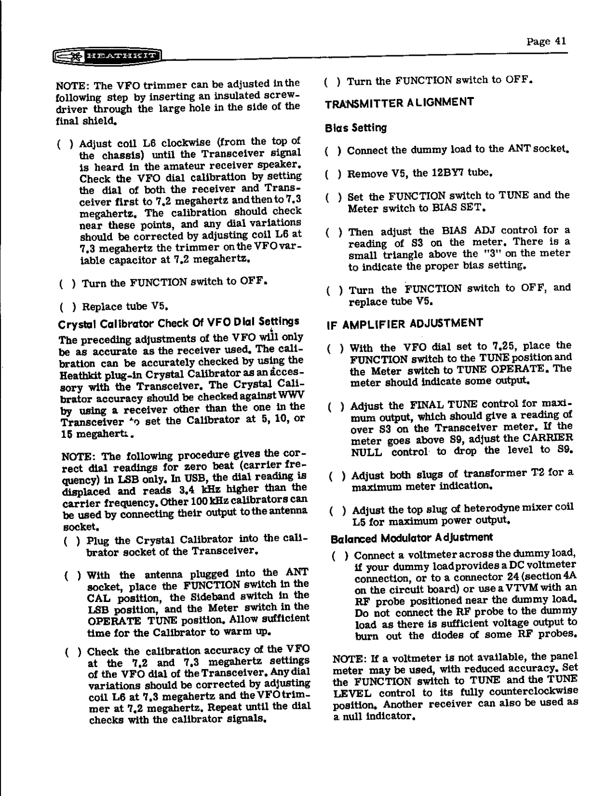 HEATHKIT HW-22a User Manual (PAGE 41)