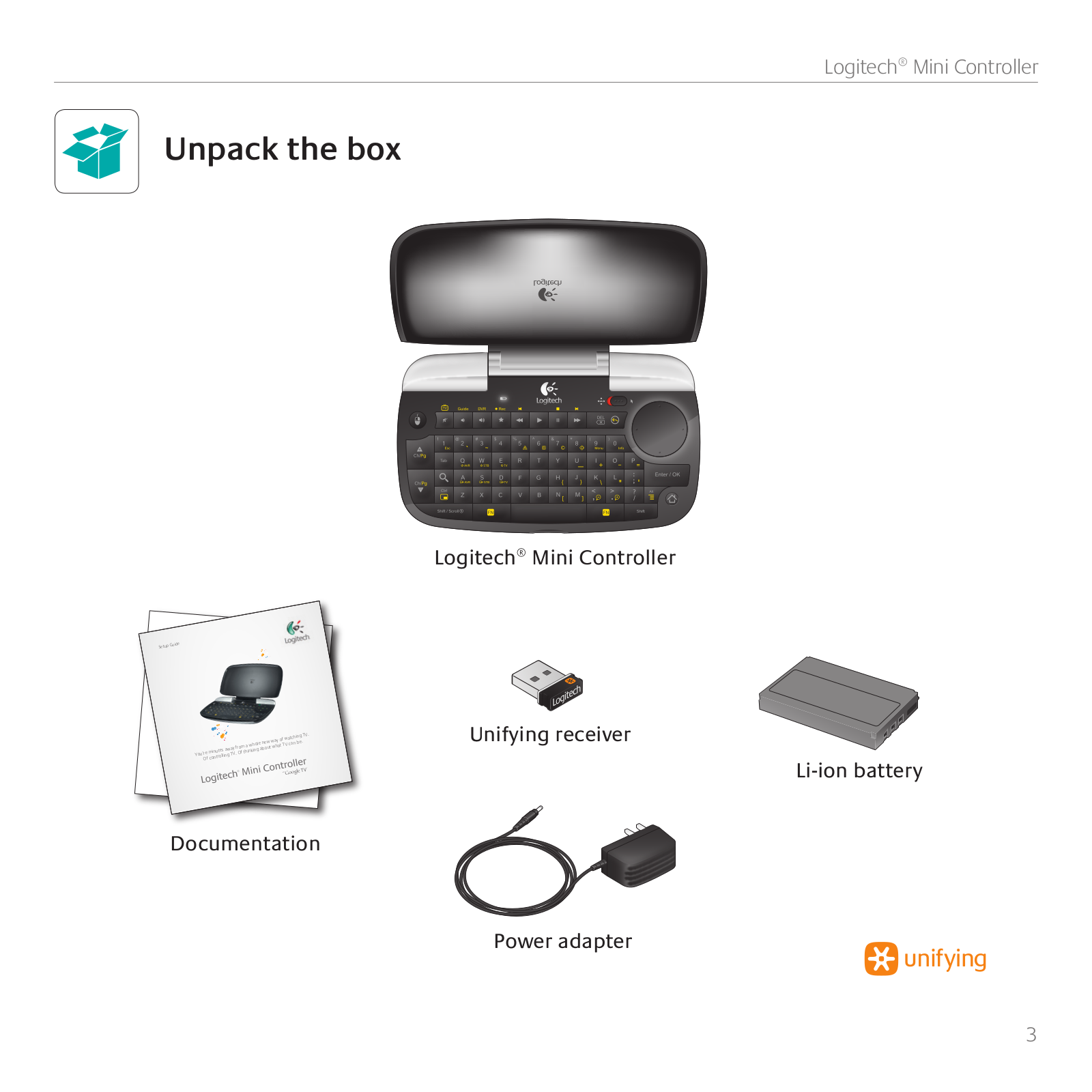 Logitech Far East YR0018 User Manual