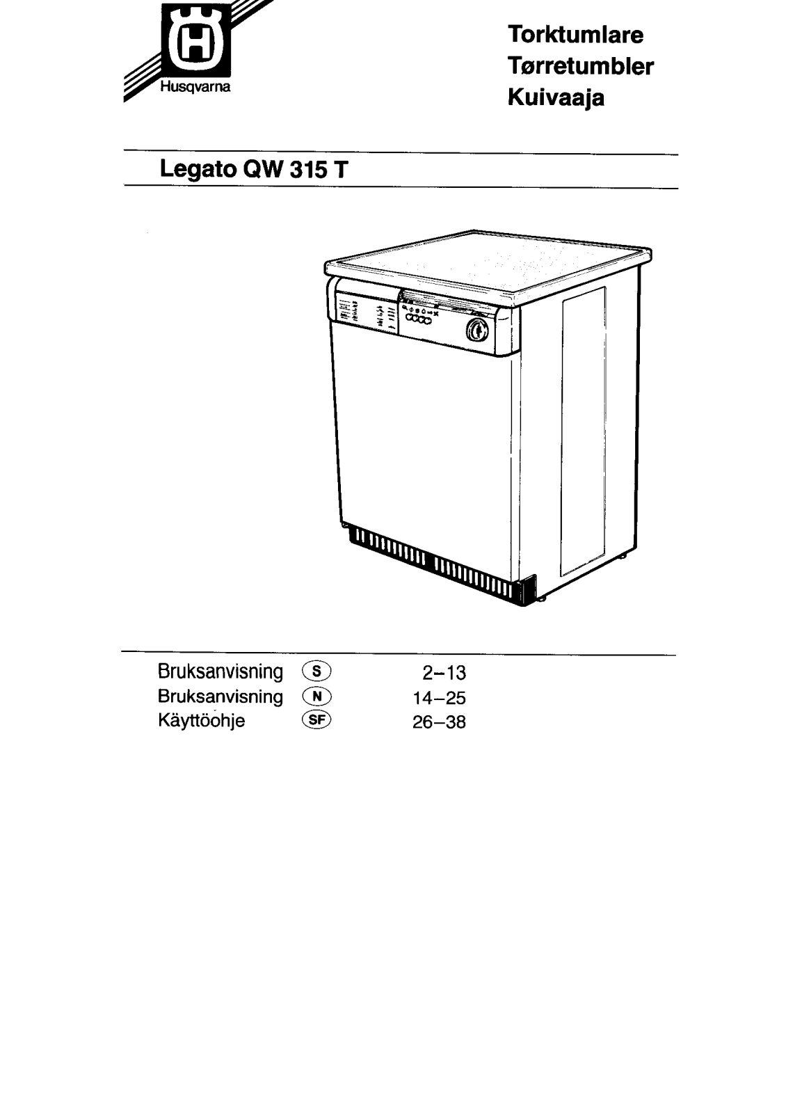 Husqvarna QW315T User Manual