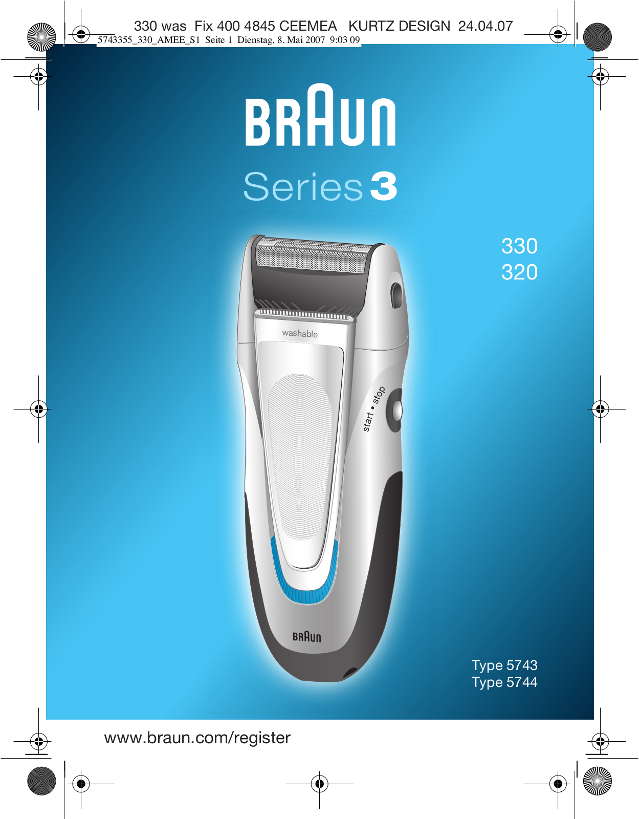 Braun Series 3-320 User Manual