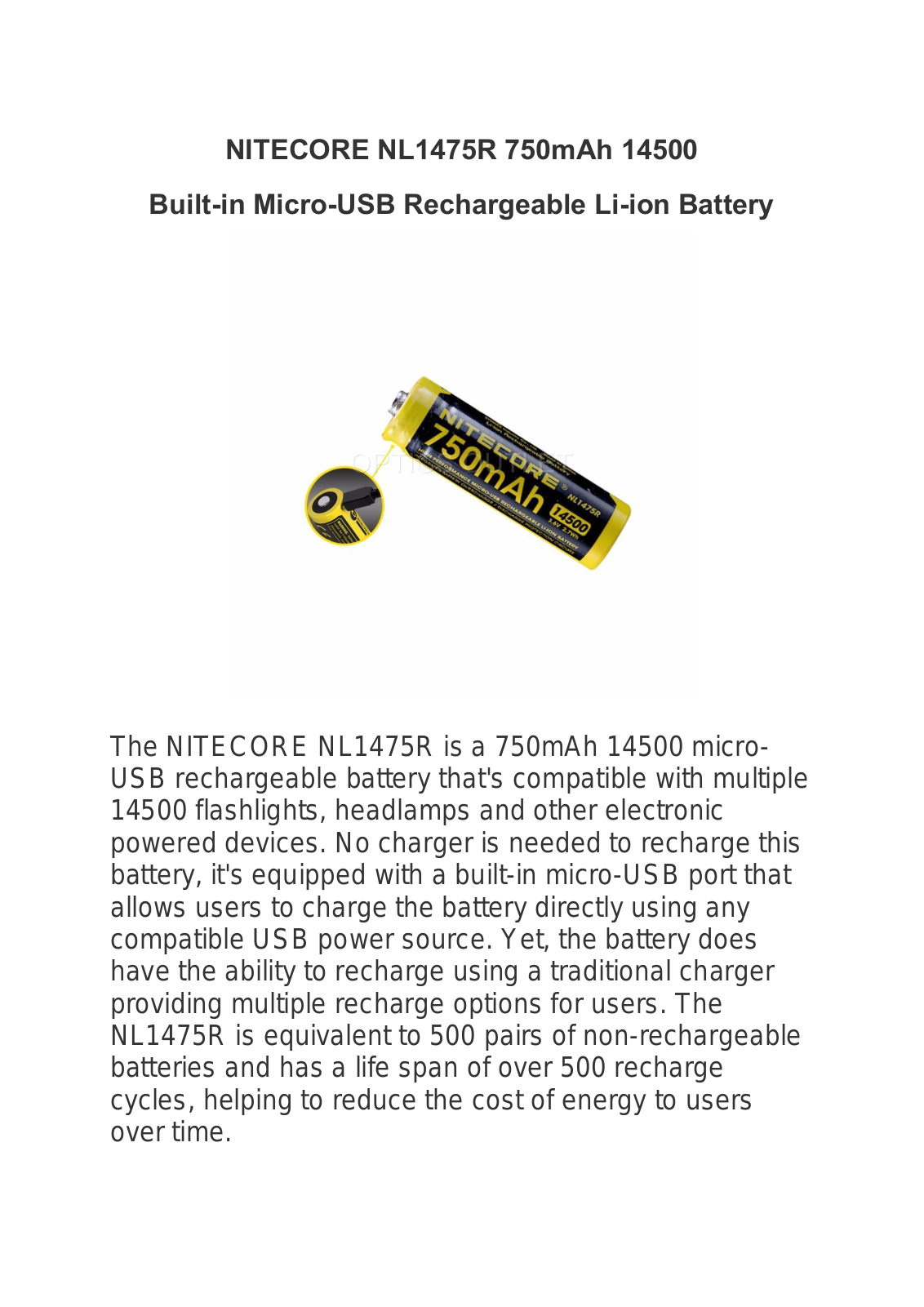 Datasheet NL1475R Specification - ManualMachine.com