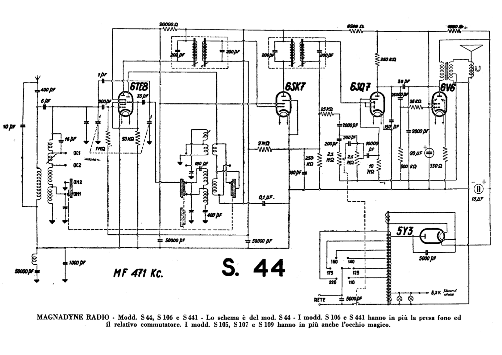 Magnadyne s44 schematic