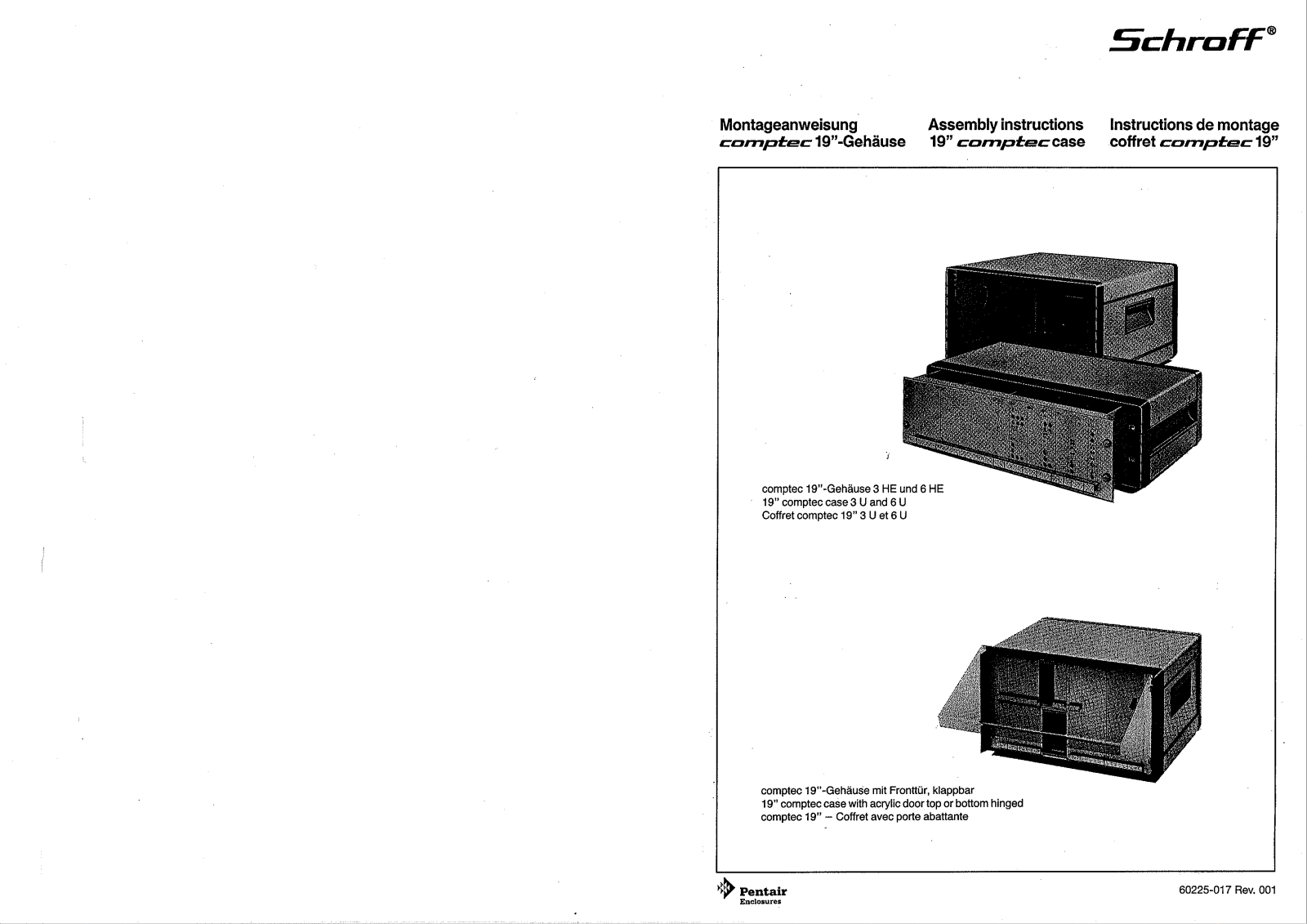 Schroff europac PRO Subrack User Manual