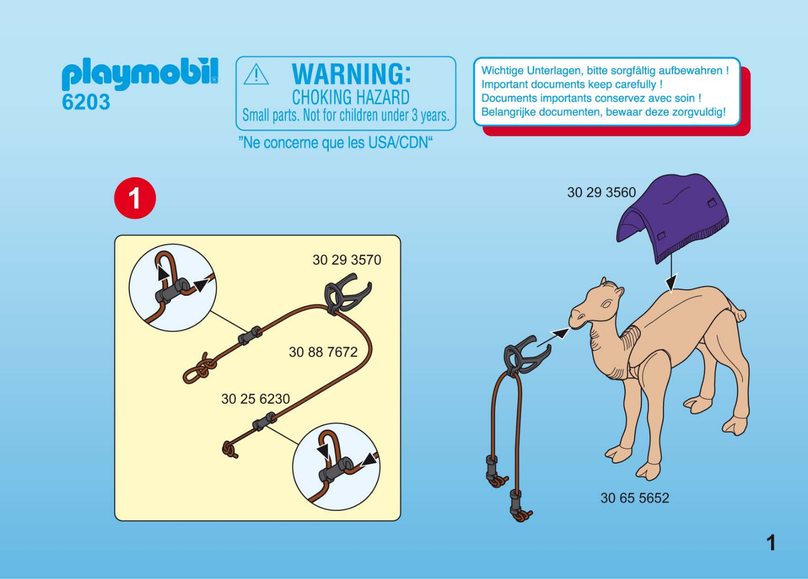 Playmobil 6203 Instructions