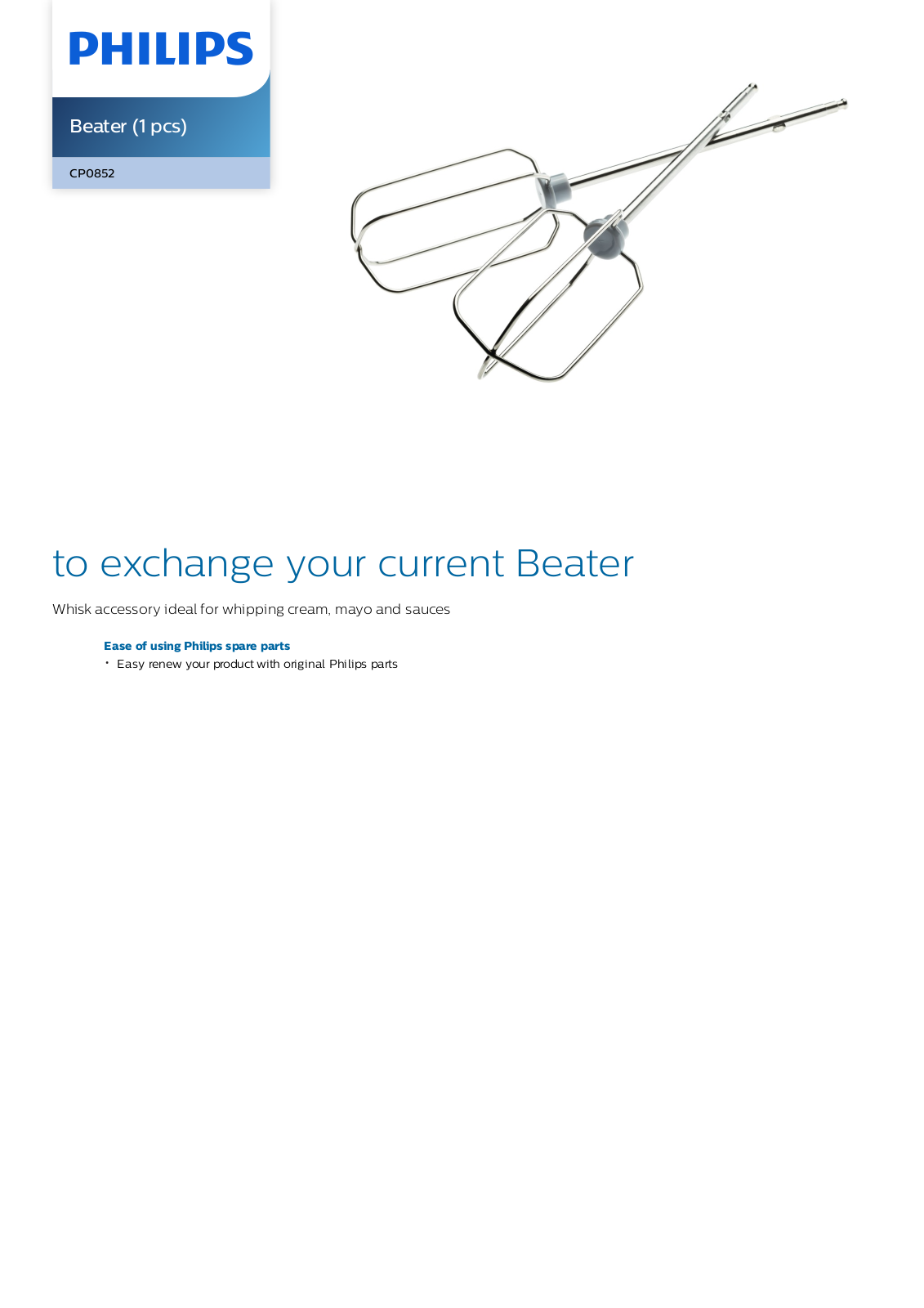 Philips CP0852/01 leaflet - ManualMachine.com