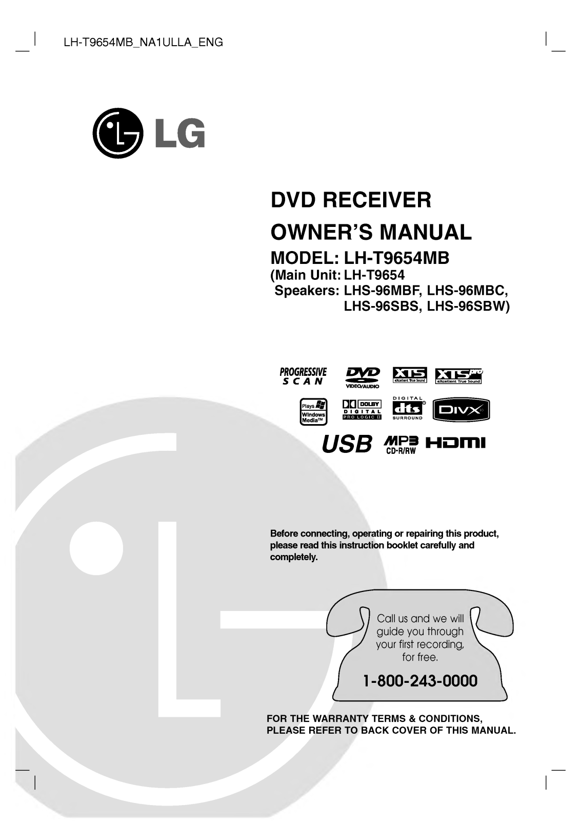 LG LH-T9654SB User Manual