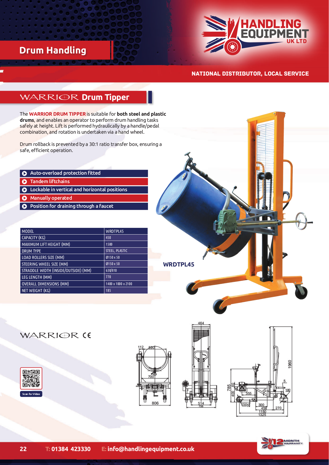 Warrior WRDTPL45 User guide - ManualMachine.com