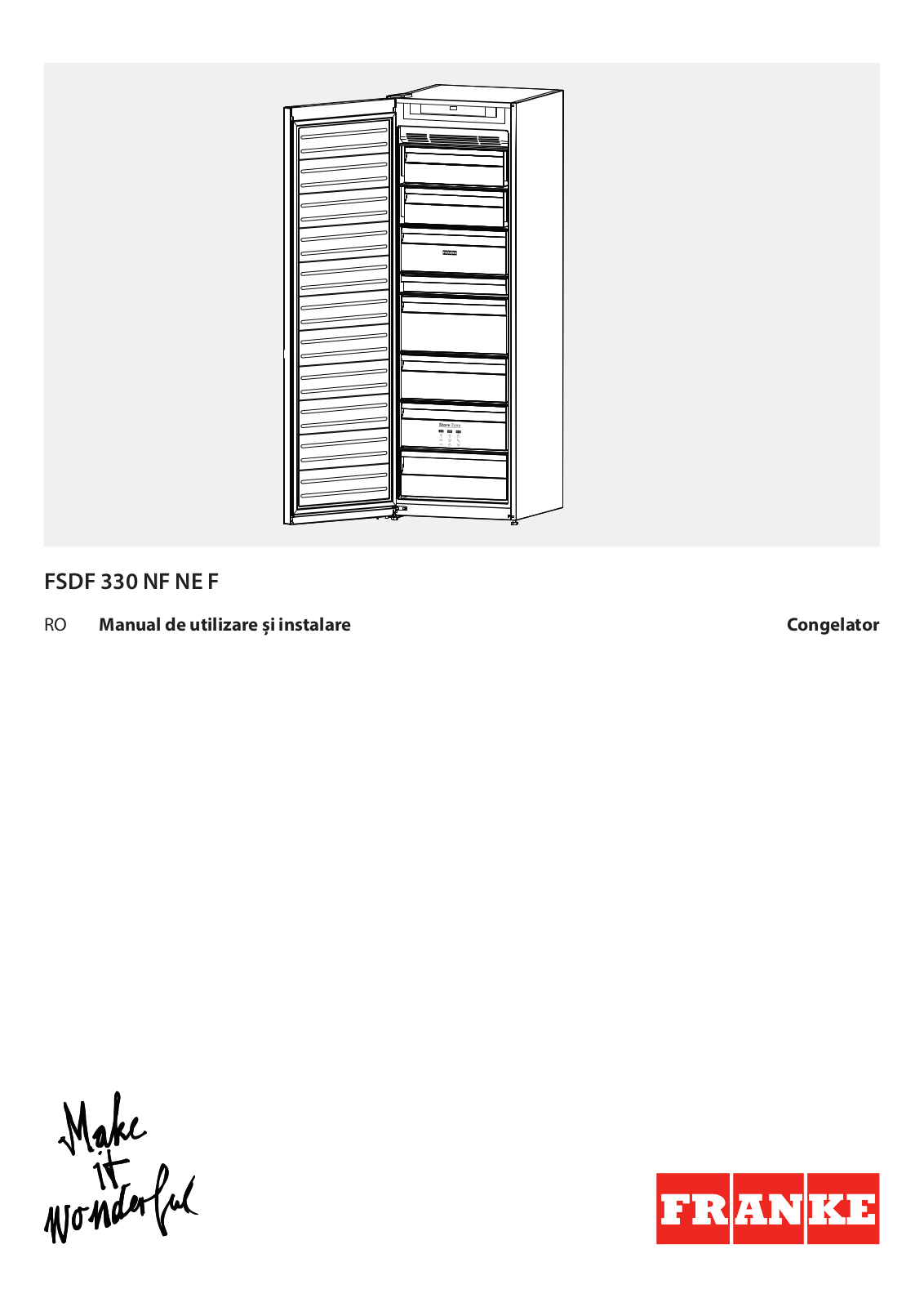 FRANKE FSDF 330 NF NE F Use & Care