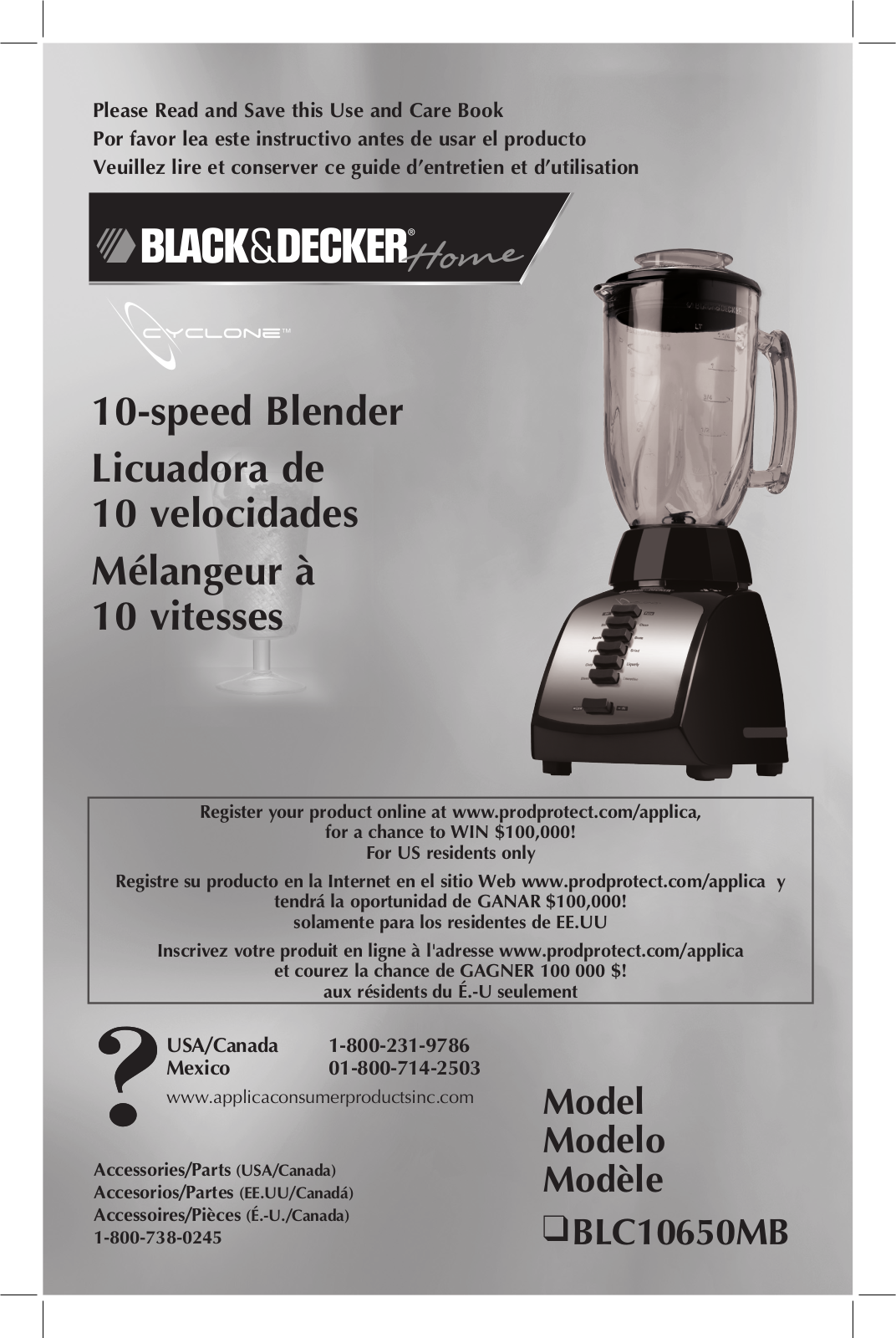 Black & Decker BLC10650MB User Manual