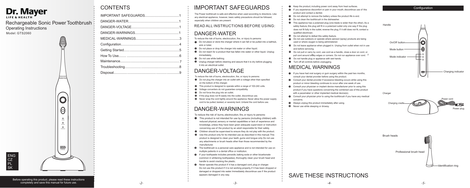 Dr. Mayer GTS2060 User Manual