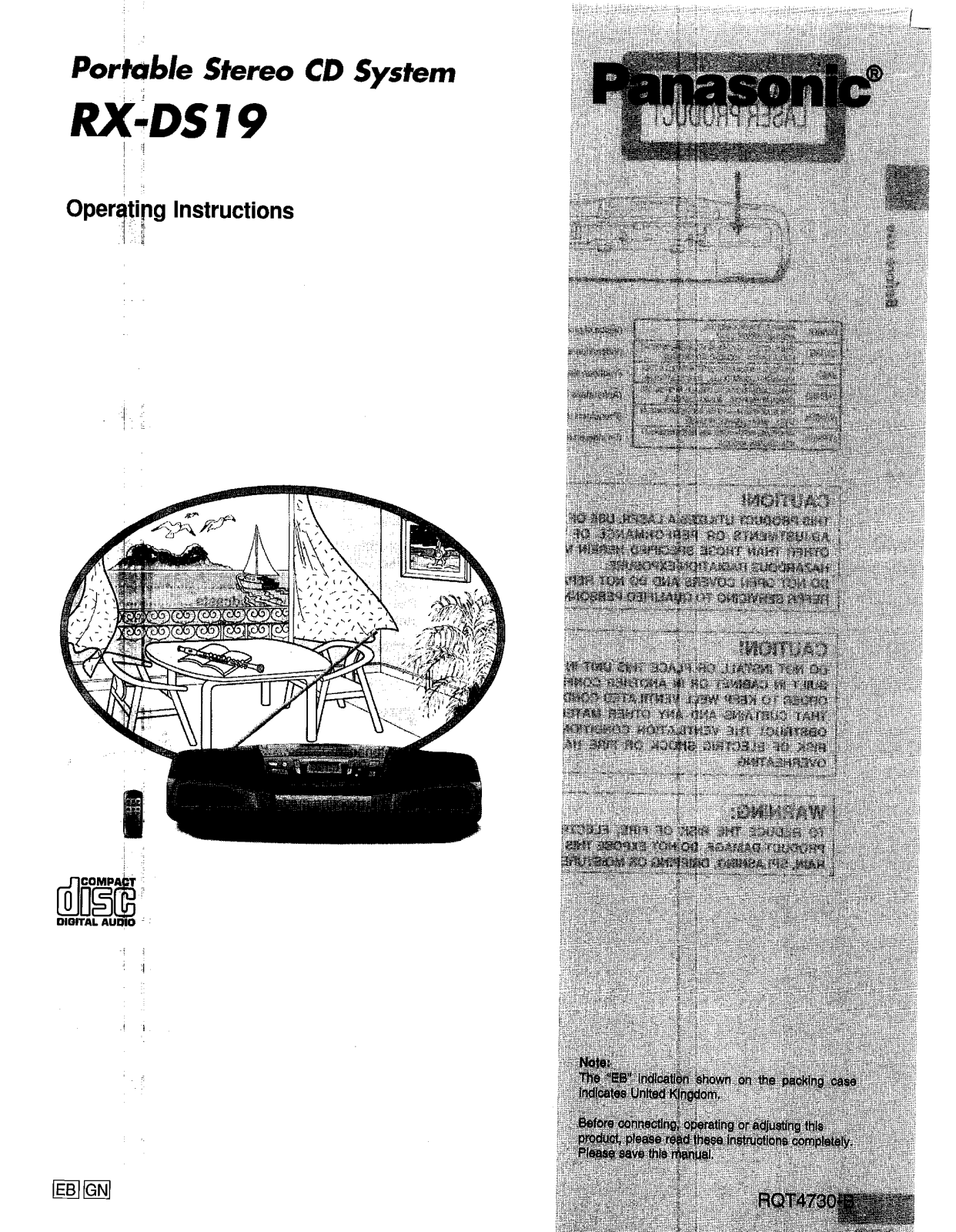 Panasonic RX-DS19 User Manual