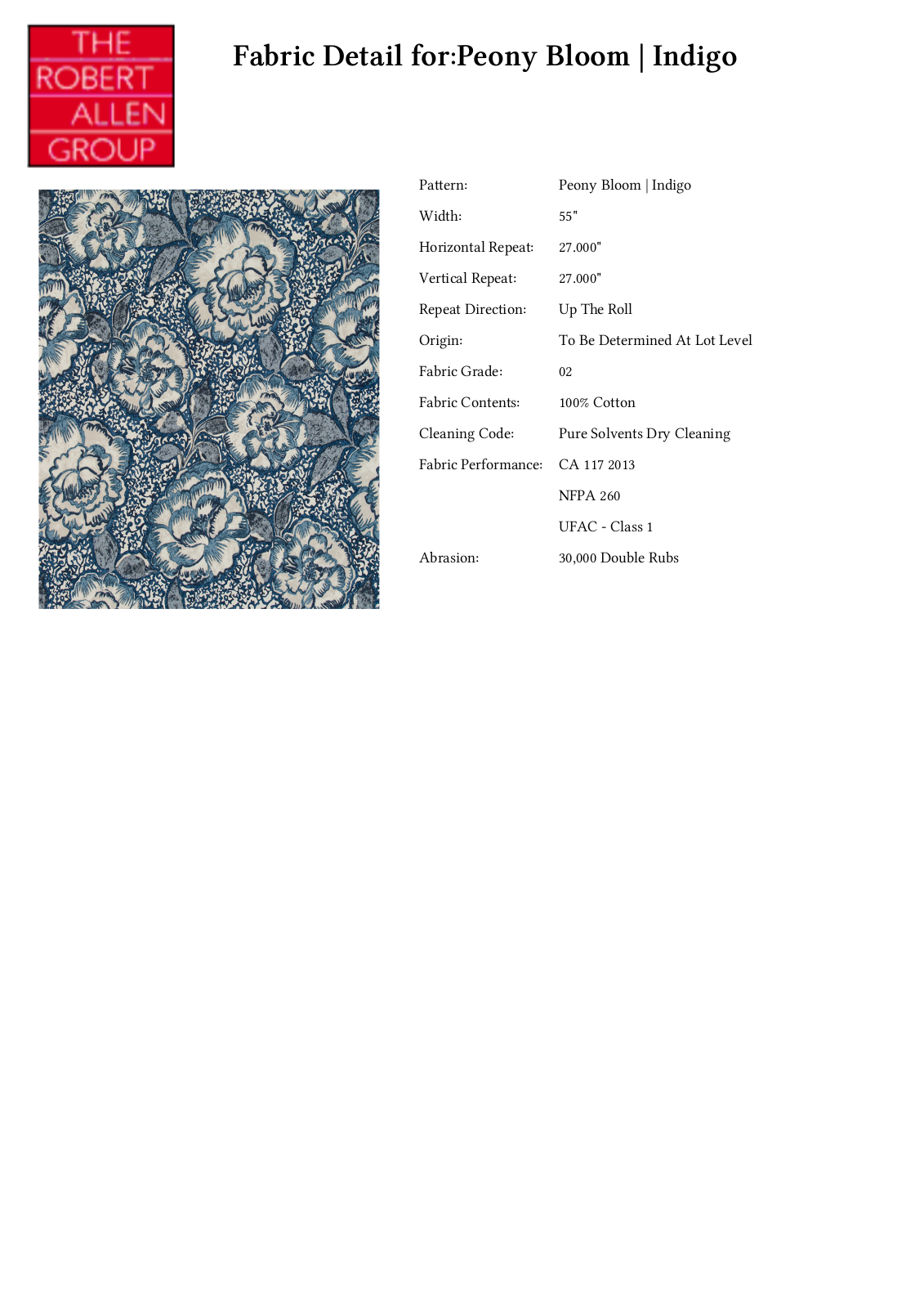 Robert Allen RALF1351 Specifications - ManualMachine.com
