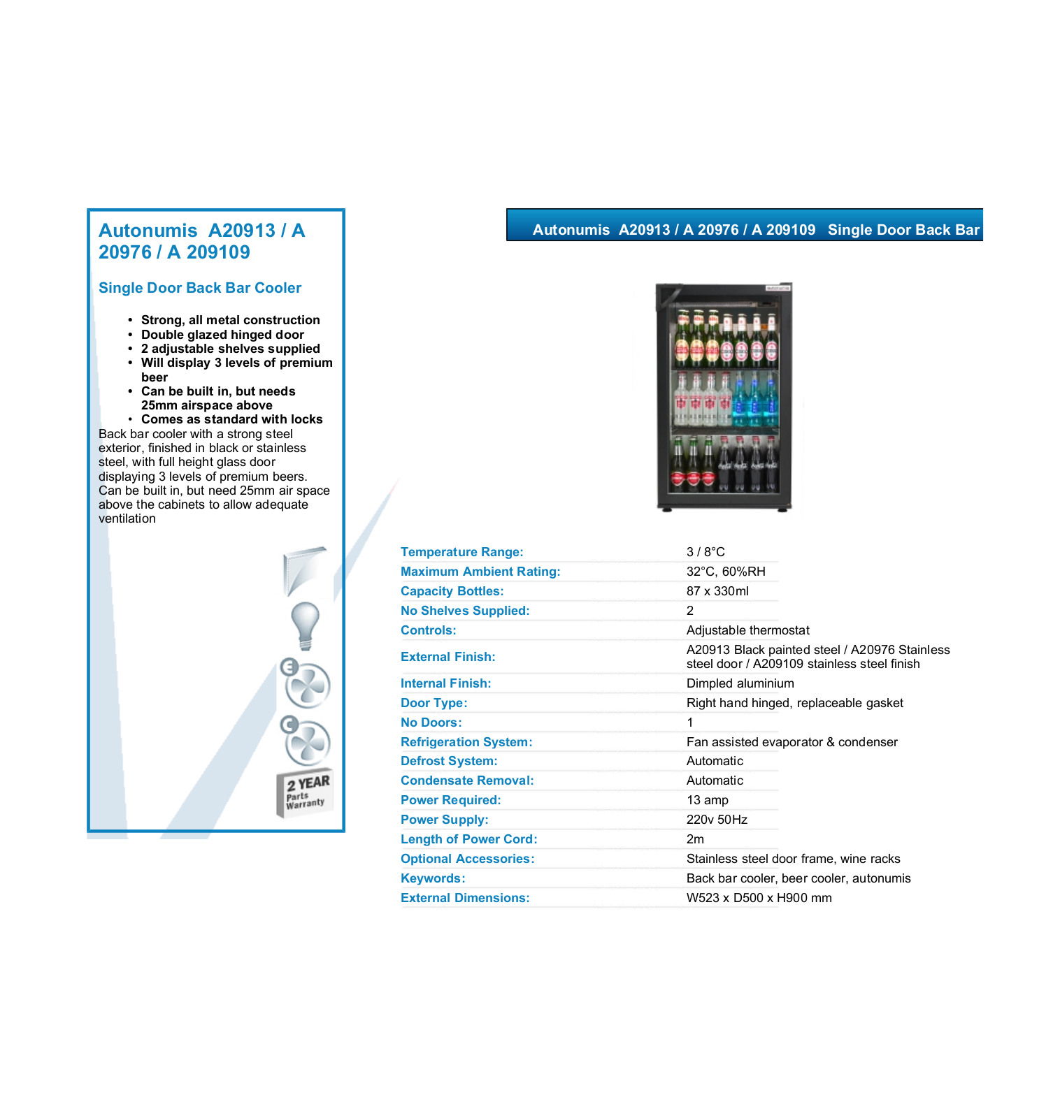 Valera A20913, A20976, A209109 DATASHEET