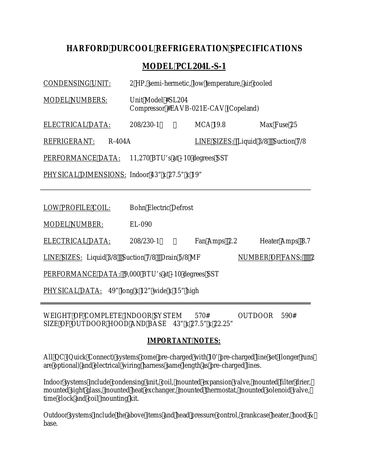 Harford EAVB-021E-CAV User Manual