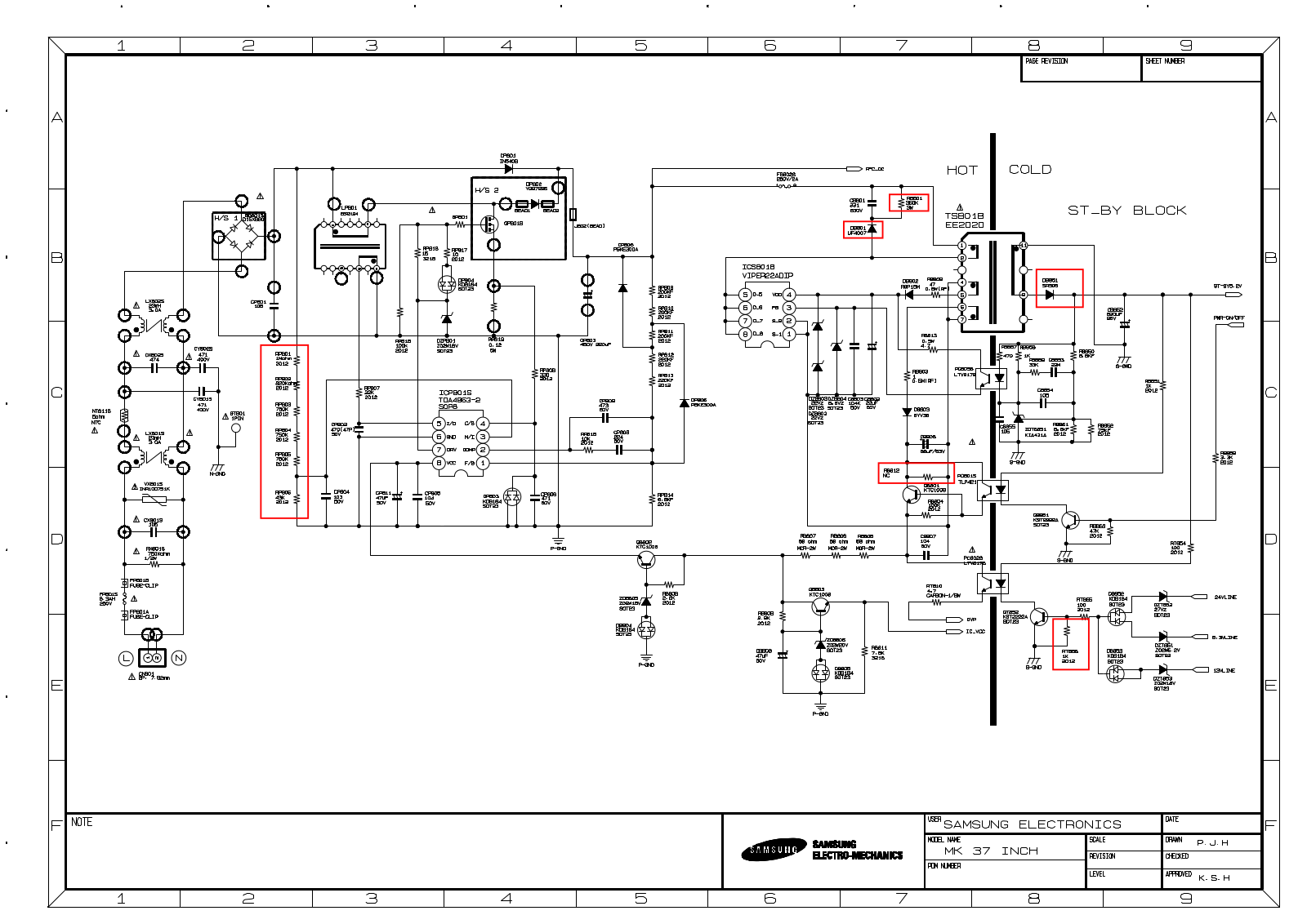 Samsung BN44-00157A Schematic