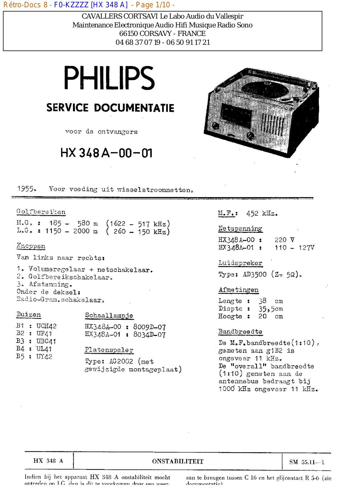 Philips hx 348 a Datasheet - ManualMachine.com
