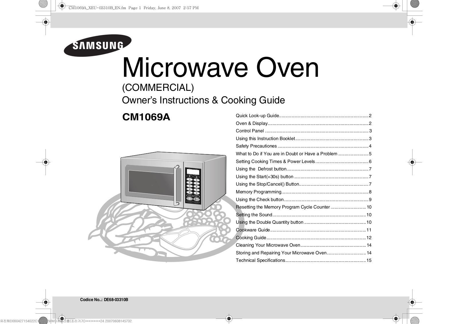 Samsung CM1069A User Manual