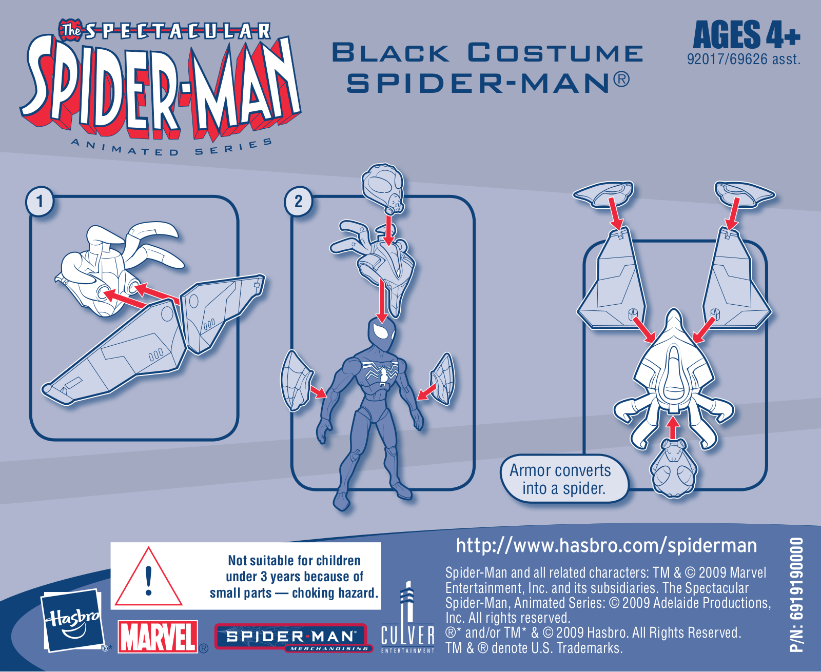 Hasbro SPIDER-MAN BLACK COSTUME User Manual