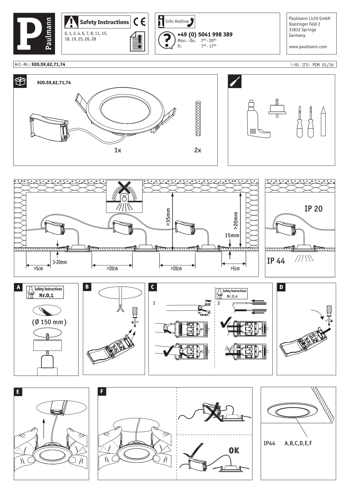 Paulmann 920.74 User Manual - ManualMachine.com