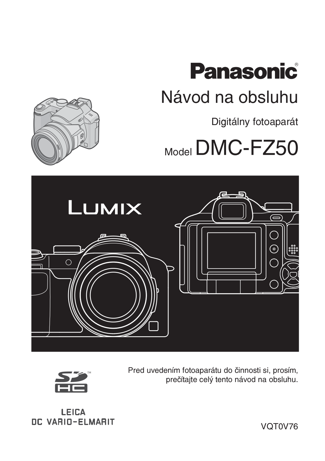 PANASONIC DMCFZ50 User Manual