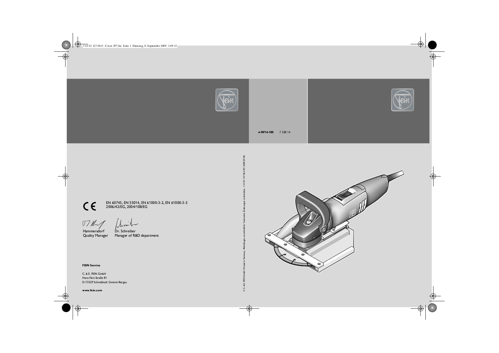 Fein MF14-180 User Manual