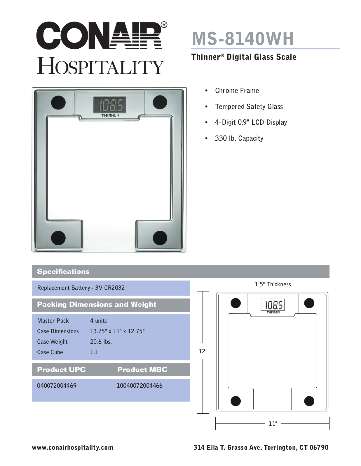 Waring MS-8140WH User Manual