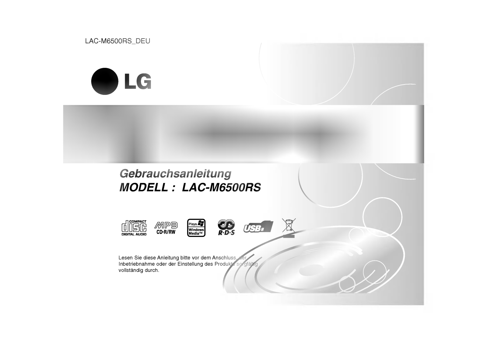 LG LAC-M6500RS User Guide