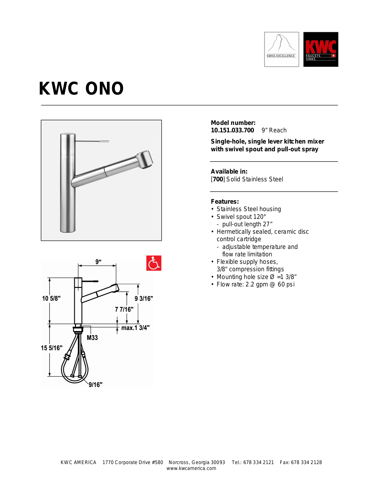 KWC 10.151.033.700 User Manual