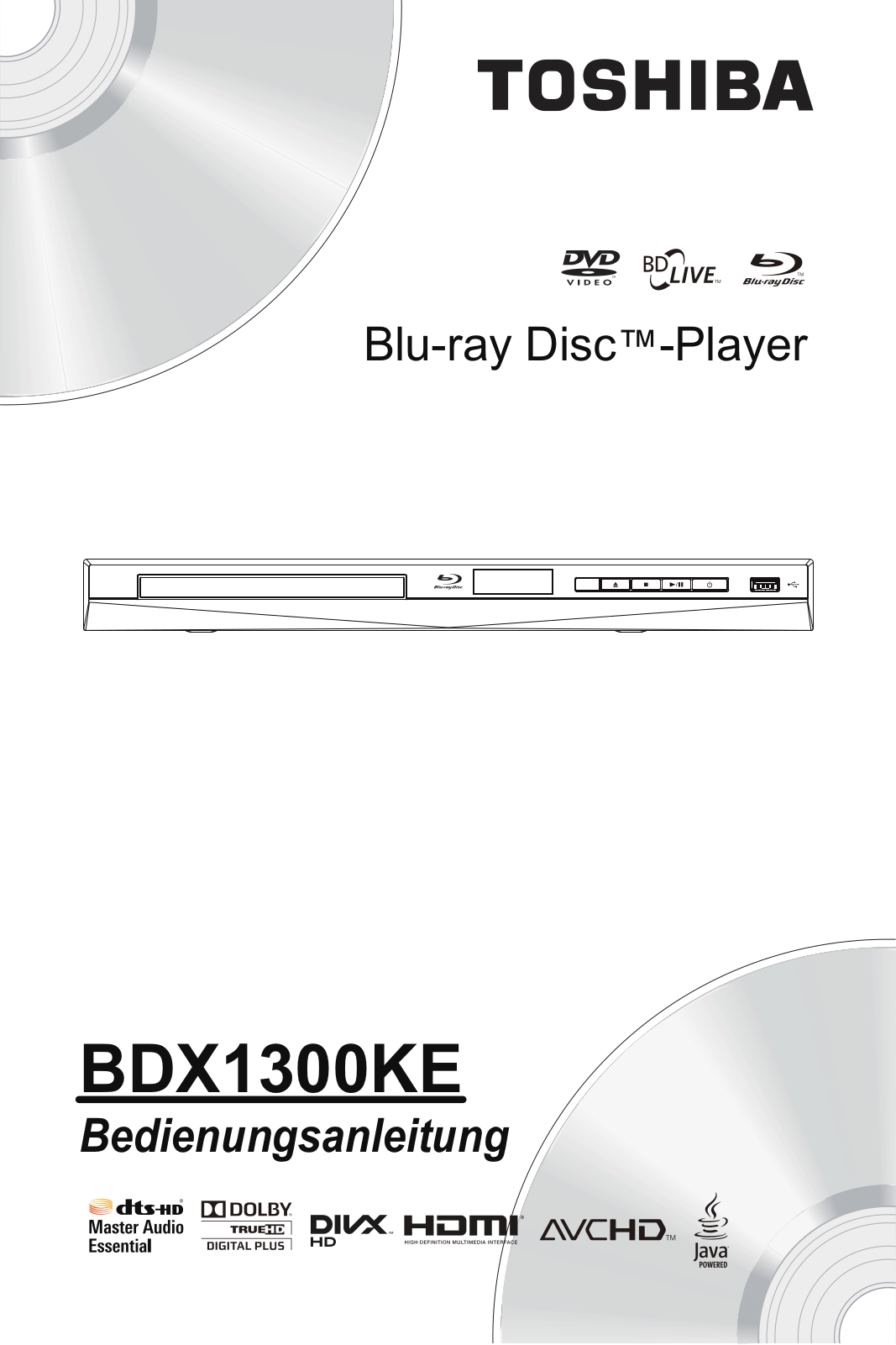 Toshiba BDX1300KE User Manual