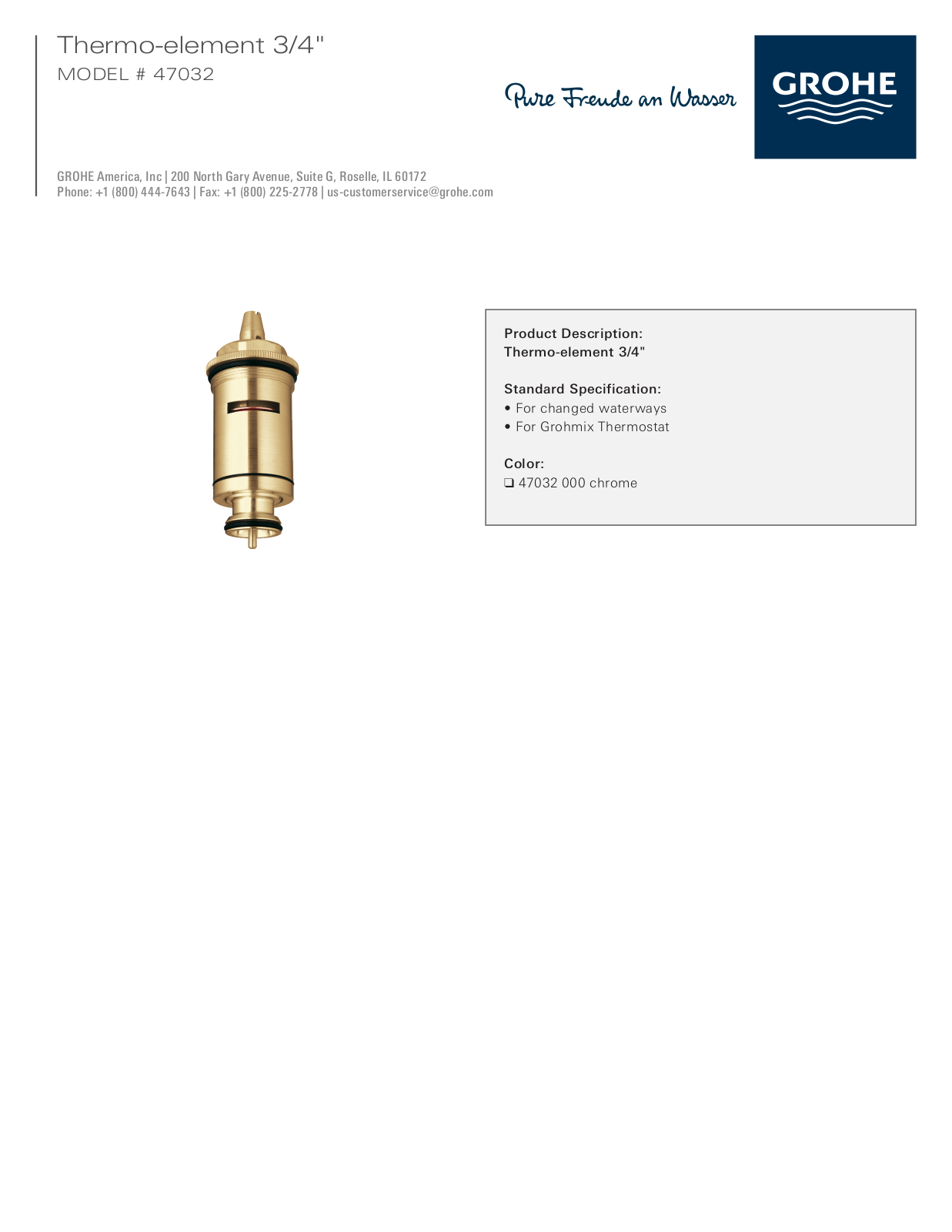 GROHE GRH1441 Specifications - ManualMachine.com