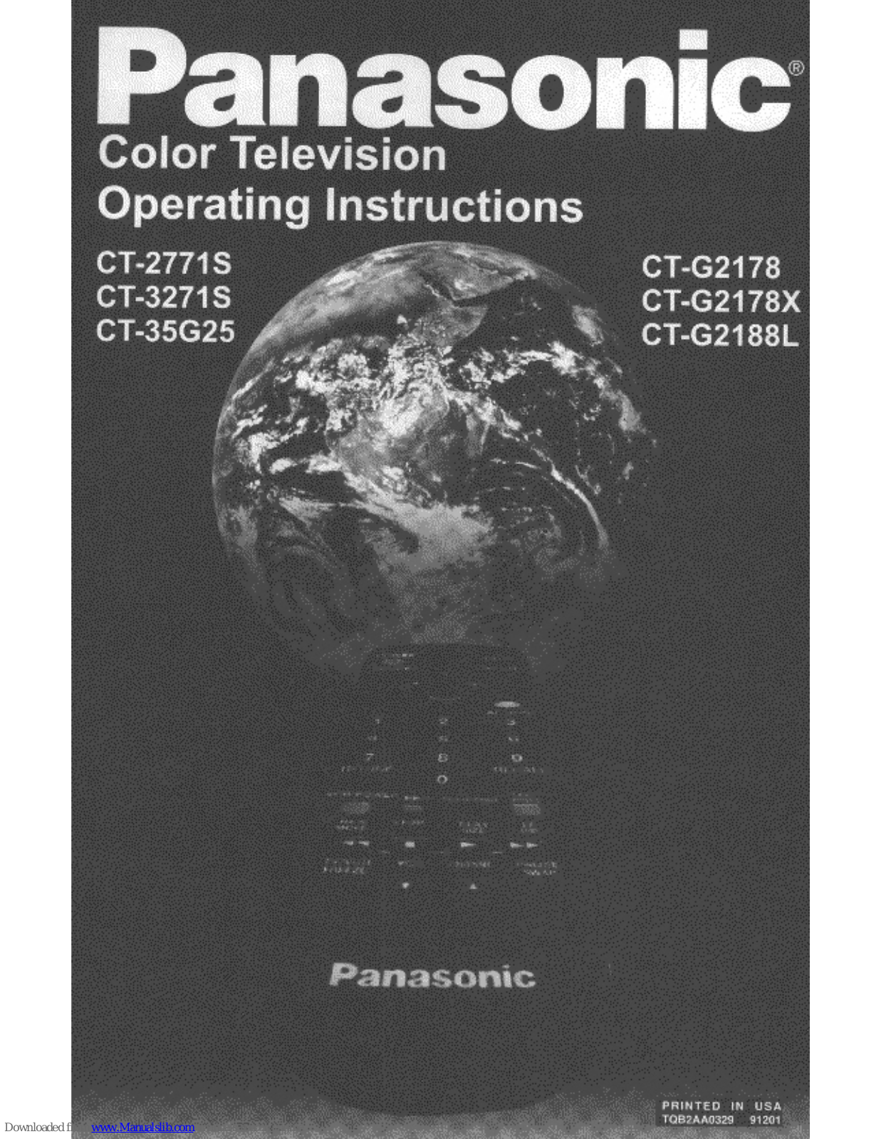 Panasonic CT-3271S, CT-G2178X, CT-35G25, CT-G2178, CT-G2188L User Manual