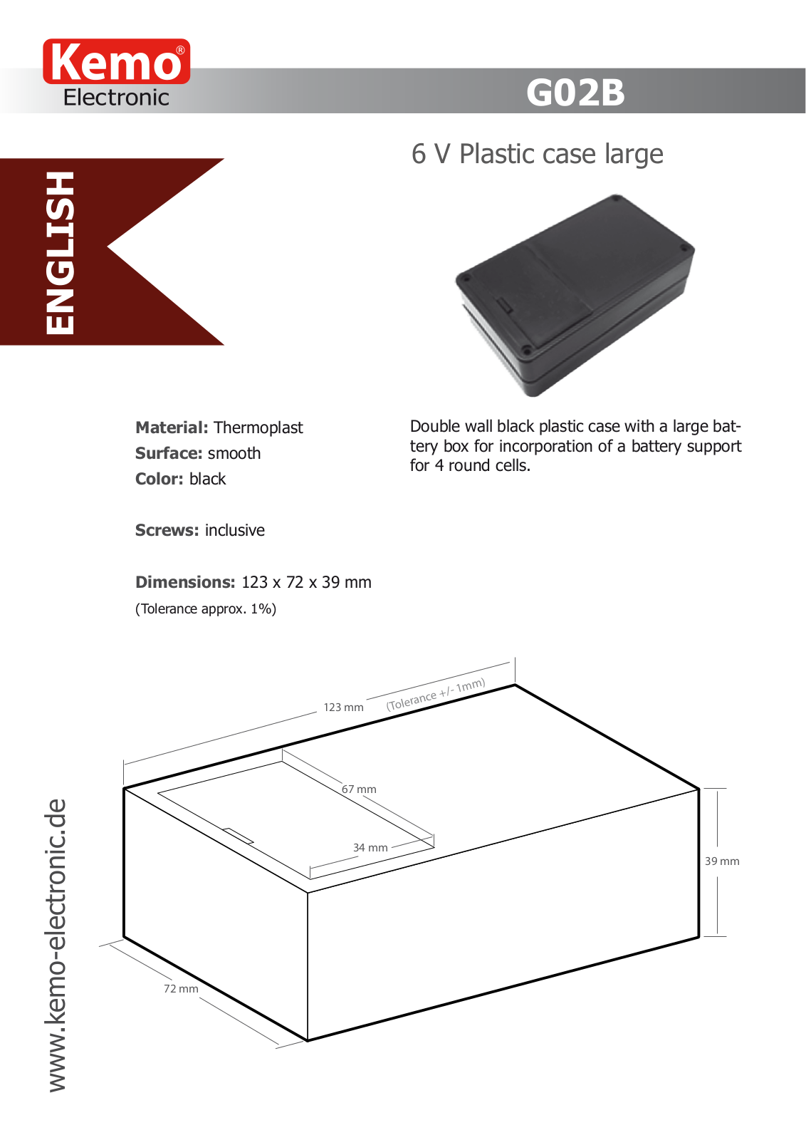 Kemo Electronic G02B User Manual