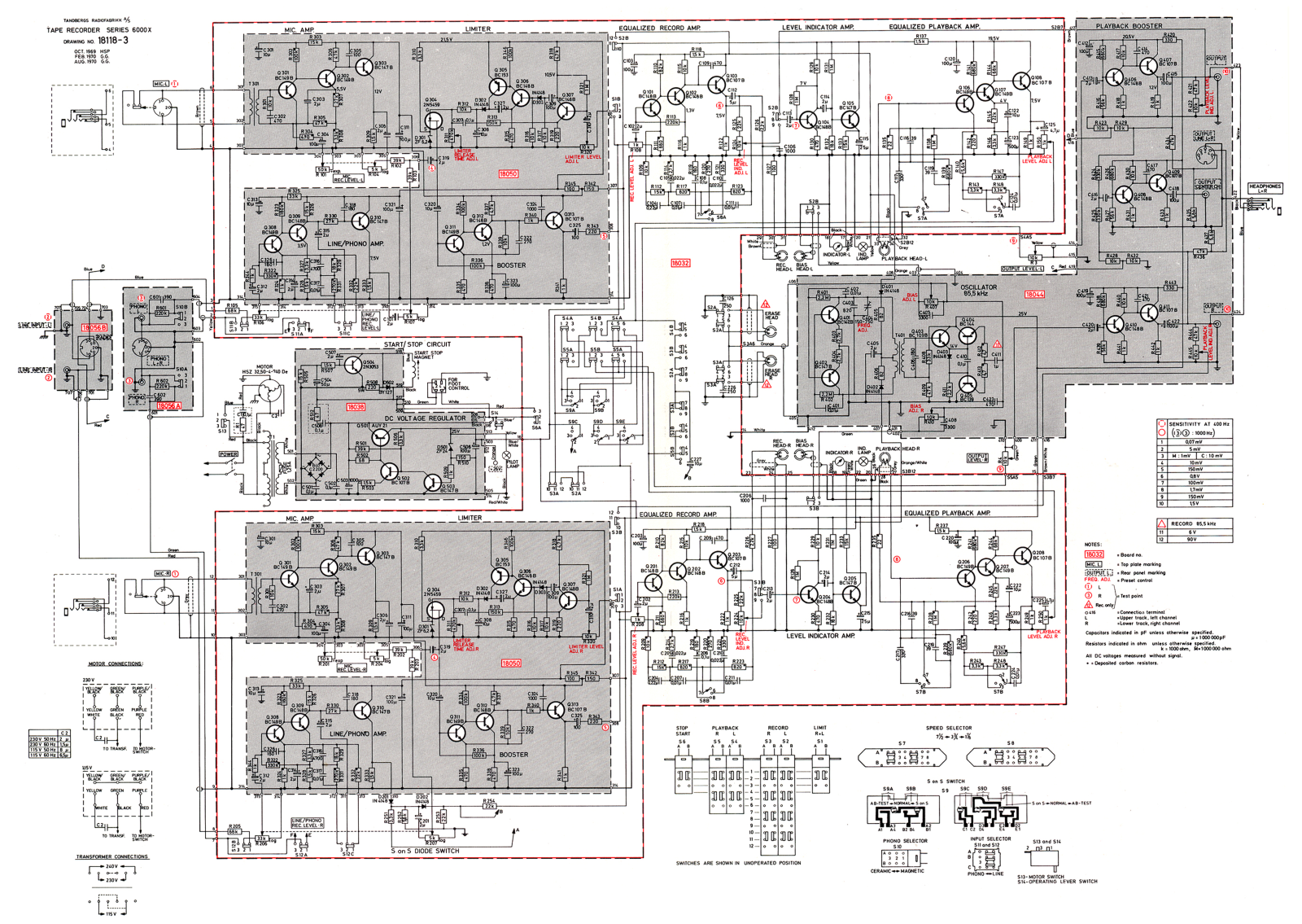 Tandberg 6000-X Schematic