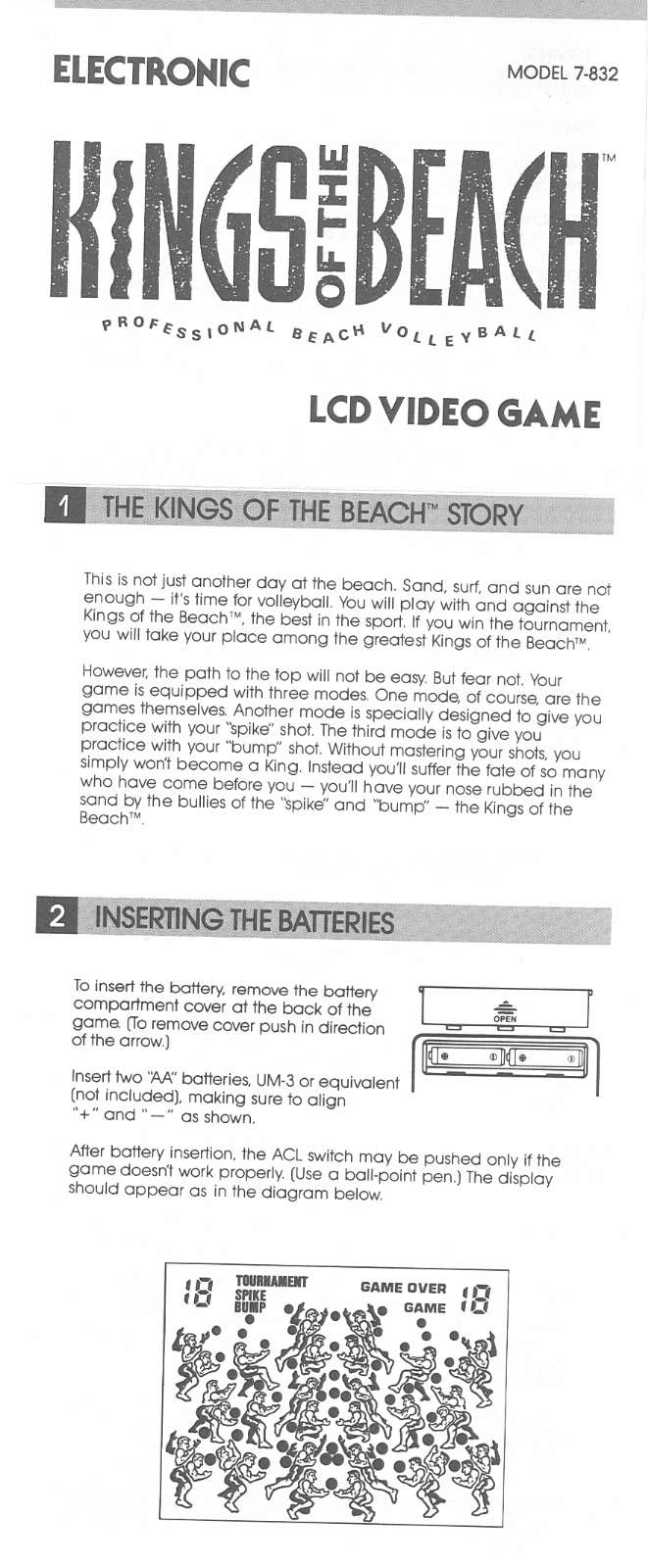 Hasbro Kings of the Beach User Manual