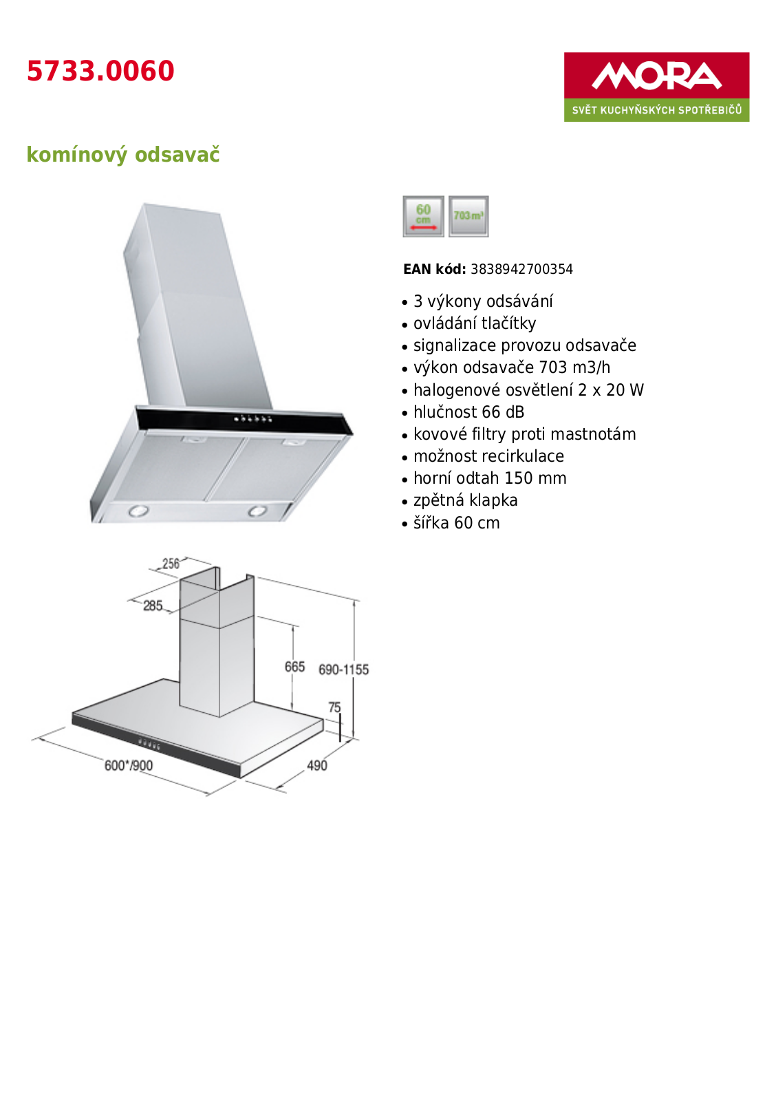 Mora OP 5733.0060 User Manual