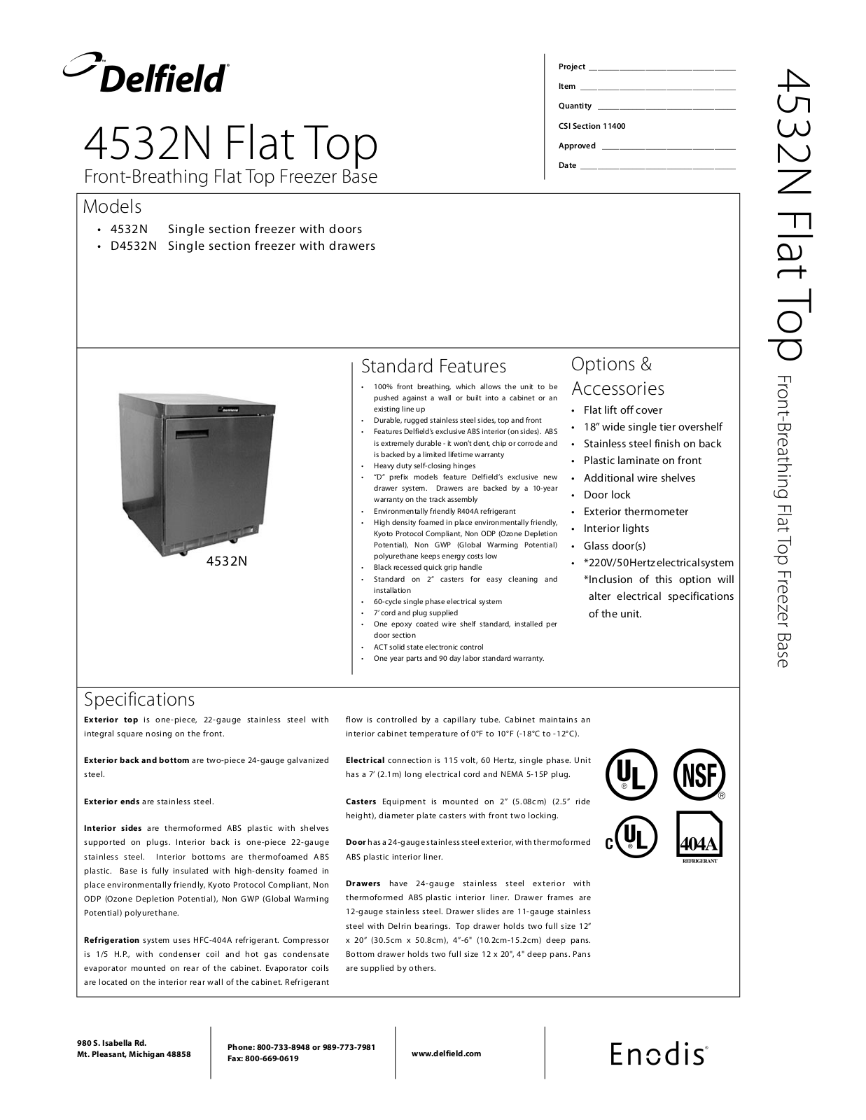 Delfield DS4532N User Manual