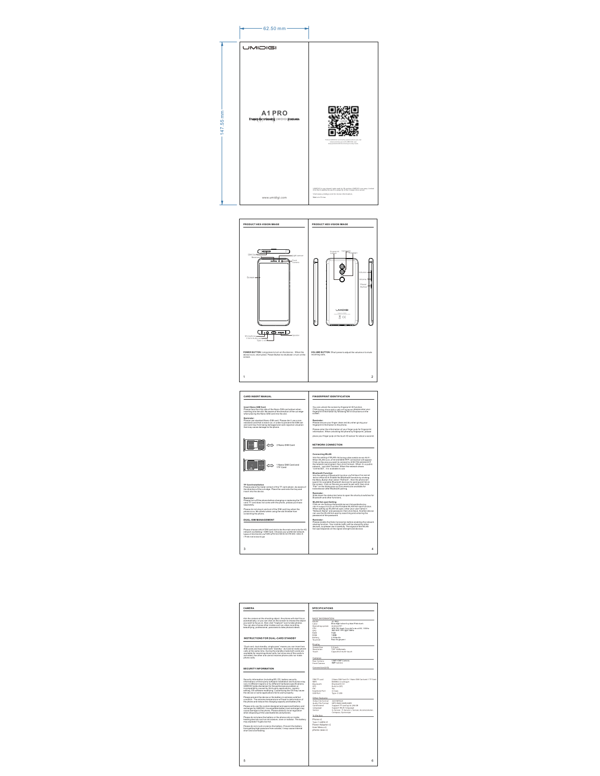 UMIDIGI A1PRO User Manual