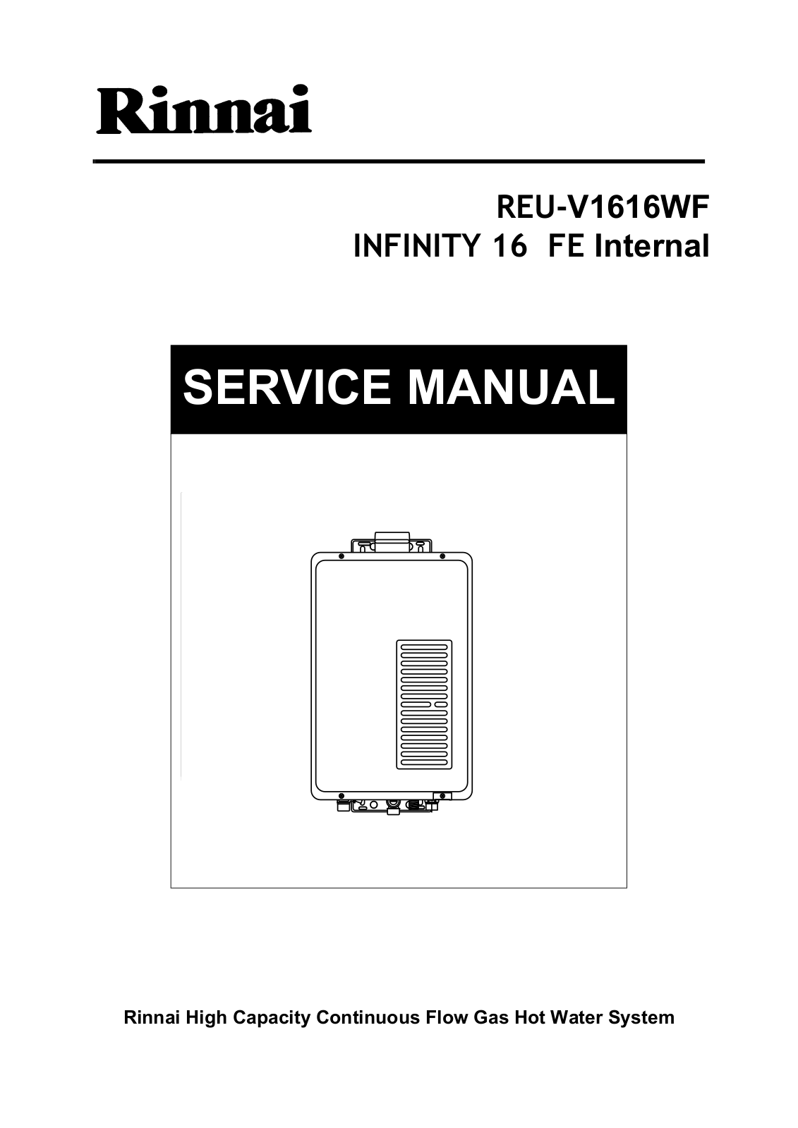 Rinnai REU-V1616WF Service Manual