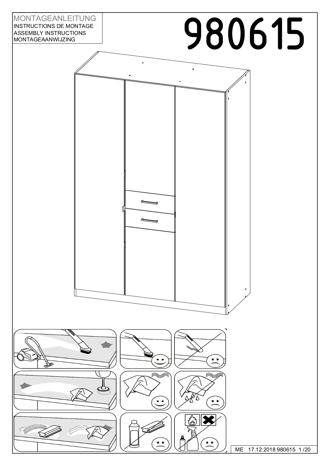 Wimex 980615 Assembly instructions