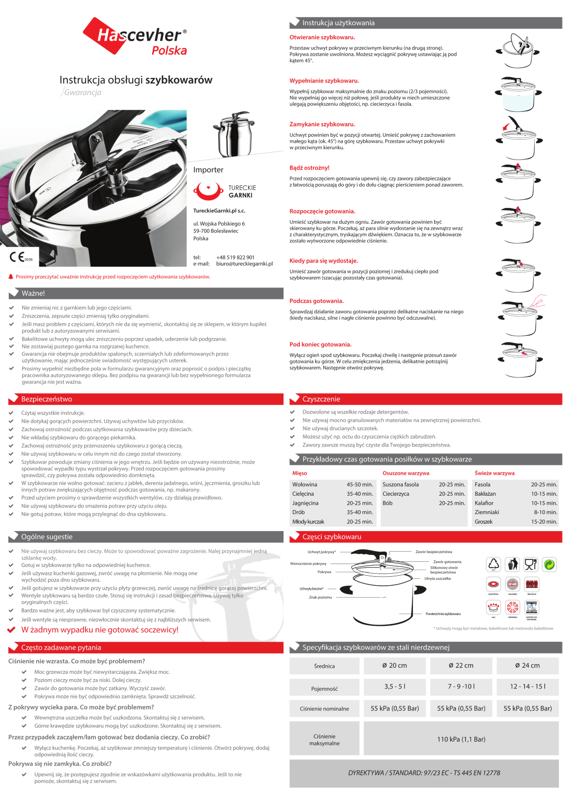 Hascevher 24cm User Manual