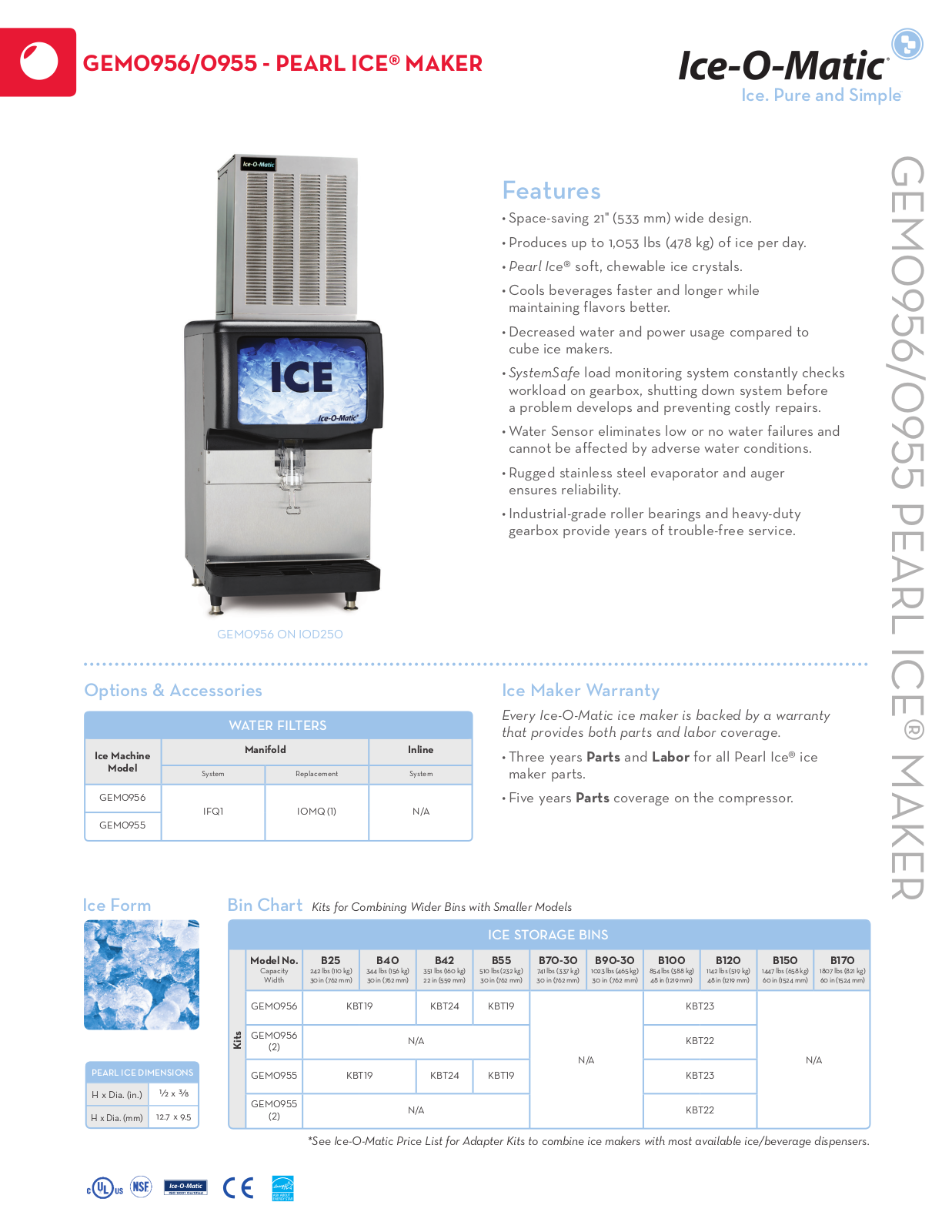 Ice-O-Matic GEM0955A User Manual