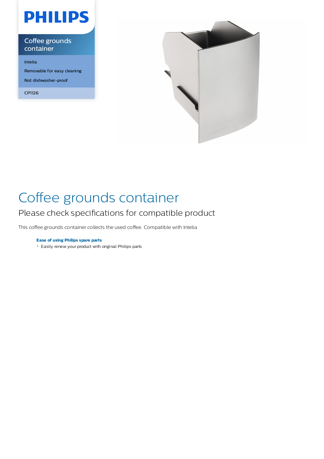 Philips CP1126/01 leaflet - ManualMachine.com