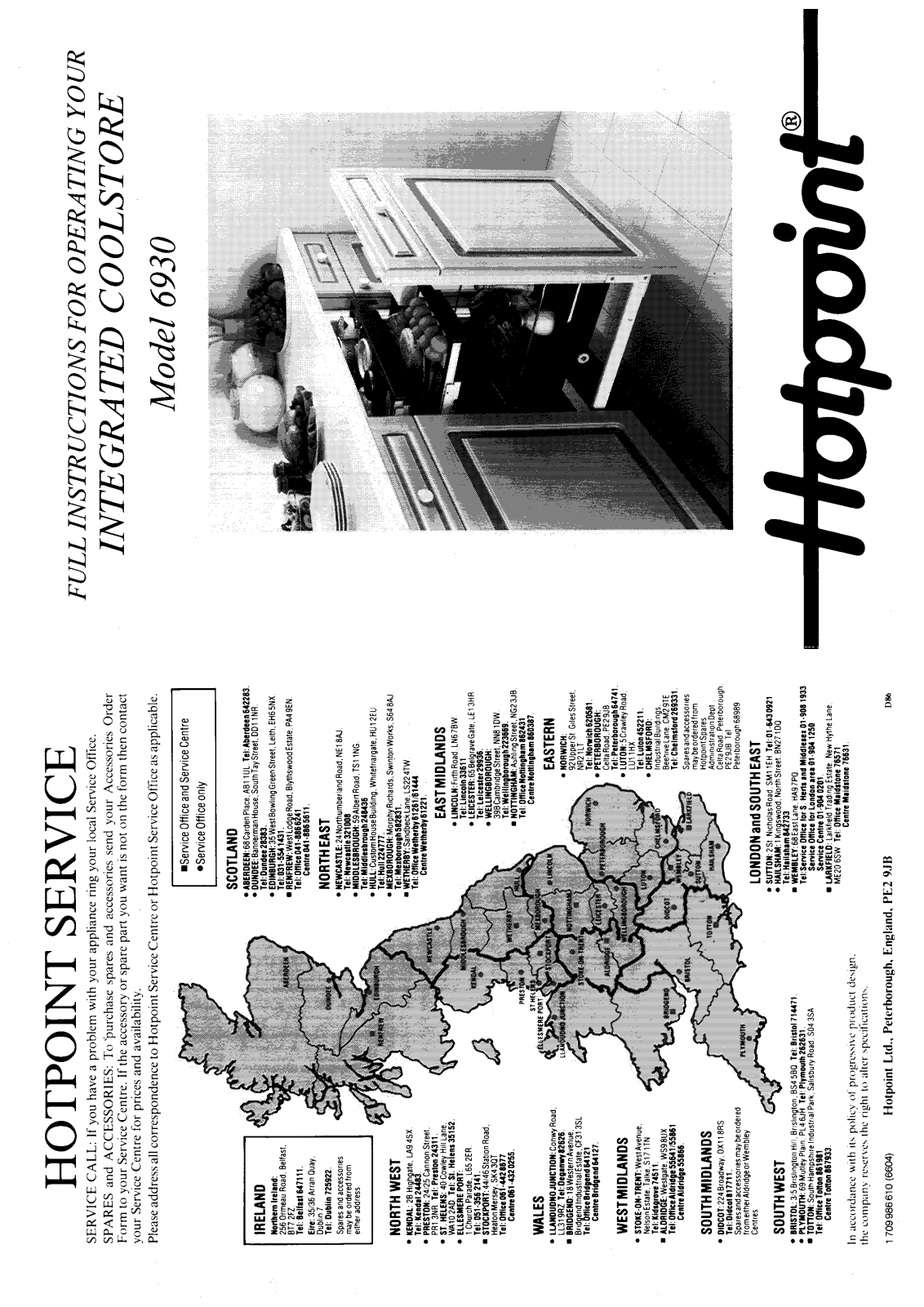 Hotpoint-Ariston HB6930 User Manual