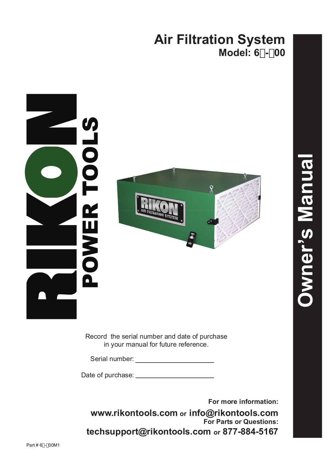 RIKON Power Tools 62-100 User Manual