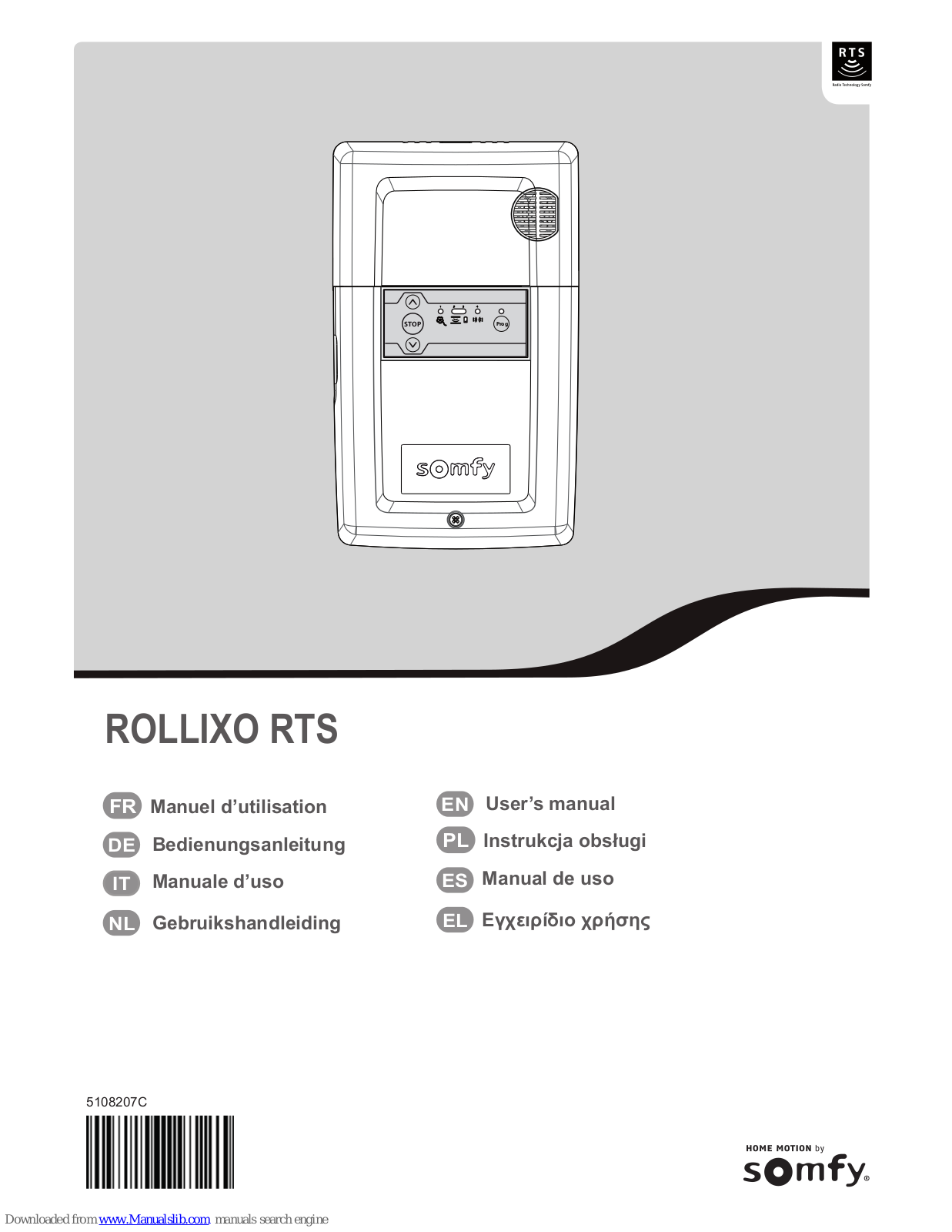 SOMFY ROLLIXO RTS User Manual