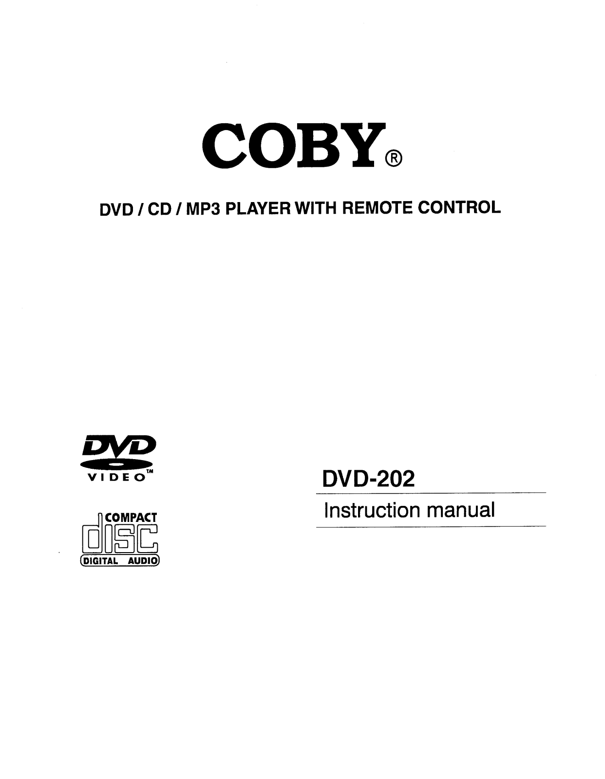 COBY electronic 202 User Manual