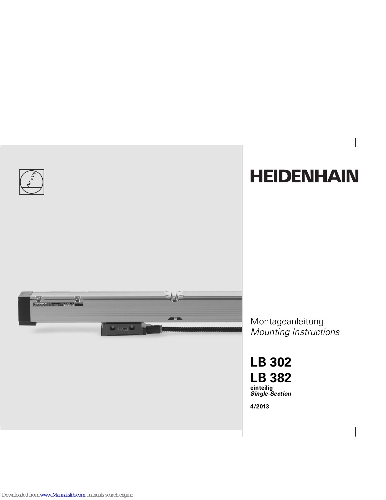 HEIDENHAIN LB 302, LB 382, LB 302 C, LB 382 C Mounting Instructions