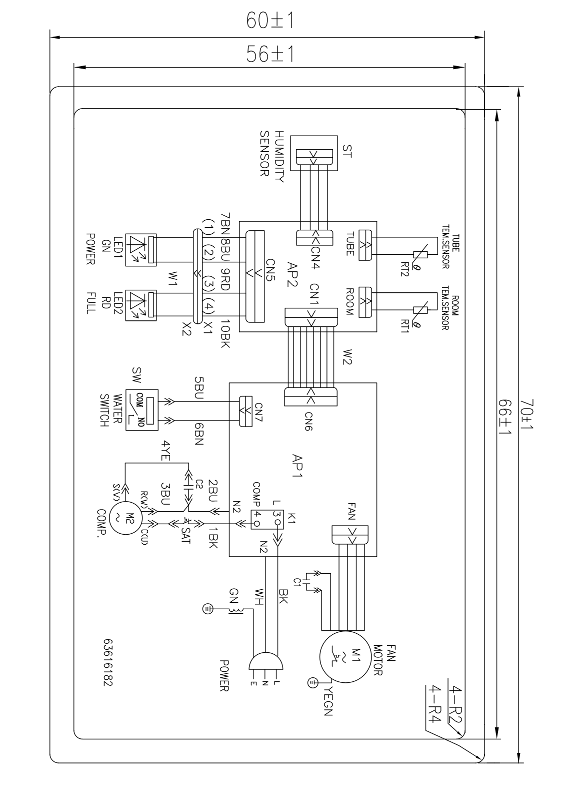 Frigidaire FDB70R1ENG13 Wiring Diagram